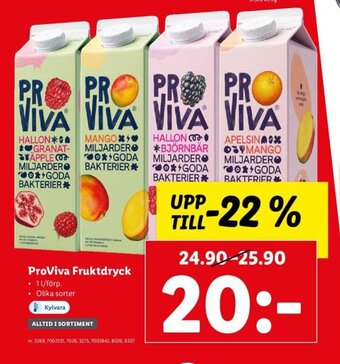 Lidl Proviva fruktdryck erbjuda