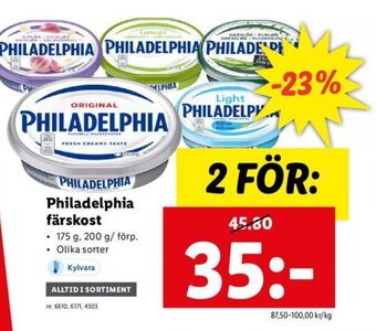 Lidl Philadelphia färskost erbjuda