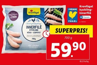 Lidl Kronfågel kyckling-innerfilé erbjuda