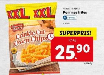 Lidl HARVEST BASKET pommes frites erbjuda