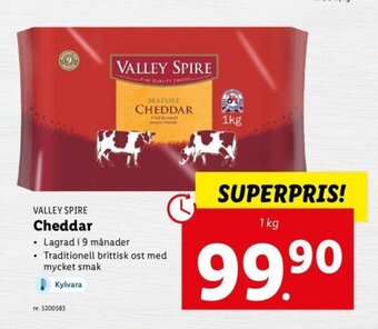 Lidl VALLEY SPIRE cheddar erbjuda
