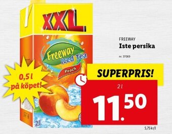 Lidl FREEWAY iste persika erbjuda