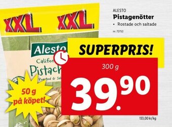 Lidl ALESTO pistagenötter erbjuda