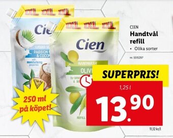 Lidl CIEN handtvål refill erbjuda