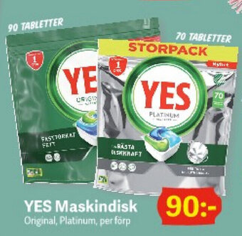 DollarStore Yes maskindisk erbjuda