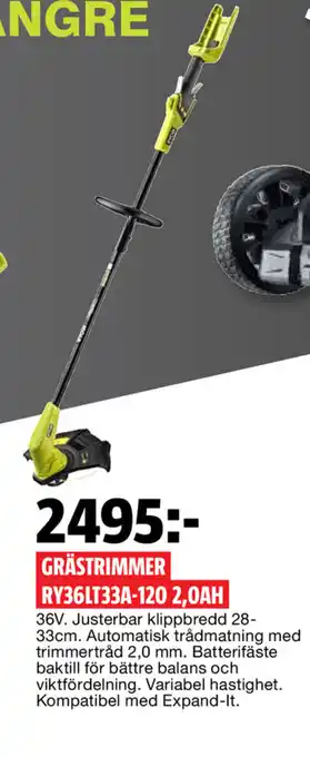 Bauhaus Grästrimmer ry36lt33a-120 2,oah erbjuda