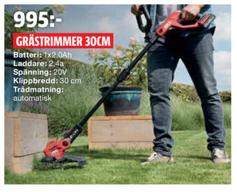 Bauhaus Grästrimmer 30cm erbjuda