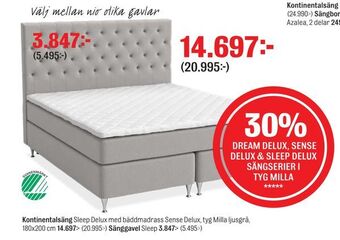 Mio Kontinentalsäng erbjuda