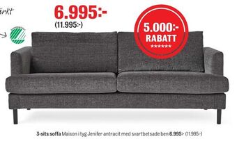 Mio 3-sits soffa erbjuda