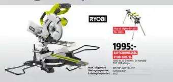 Bauhaus Kap/gersingssåg ryobi ems216 erbjuda