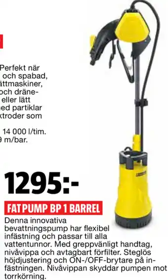 Fat pump bp 1 barrel