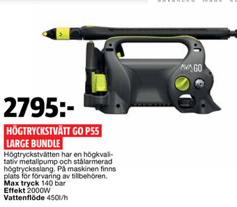 Bauhaus Högtryckstvätt go p55 large bundle erbjuda