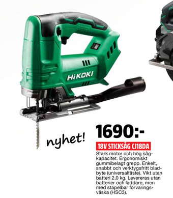 Bauhaus 18v sticksåg cj18da erbjuda
