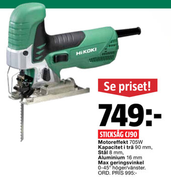 Bauhaus Sticksåg cj90 erbjuda