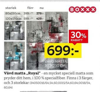 XXXLutz Vävd matta 'Royal' erbjuda