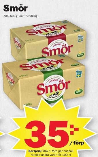 Pekås Smör erbjuda