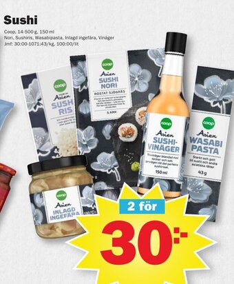 Pekås Sushi erbjuda