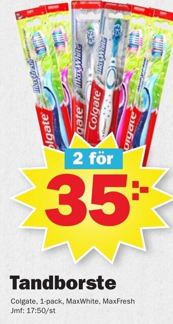Pekås Colgate Tandborste erbjuda