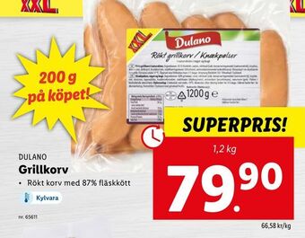 Lidl Grillkorv erbjuda