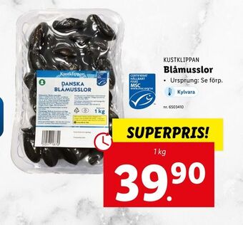 Lidl Blåmusslor erbjuda