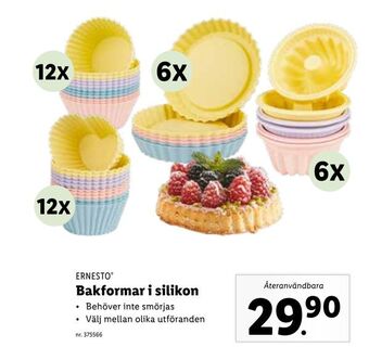 Lidl Bakformar i silikon erbjuda