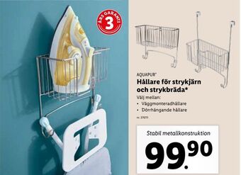 Lidl Hållare för strykjärn och strykbräda erbjuda