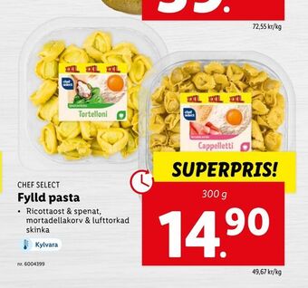 Lidl Fylld pasta erbjuda