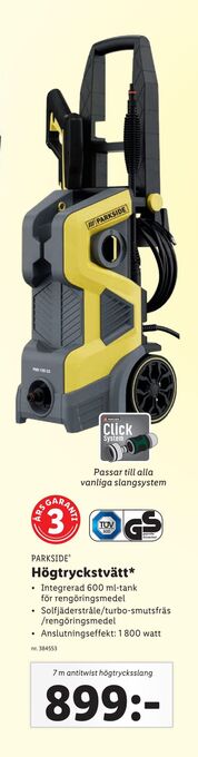 Lidl Högtryckstvätt erbjuda