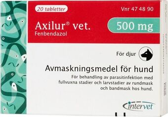 Apotek Hjärtat Axilur vet. tablett för hund 500 mg 20 st erbjuda