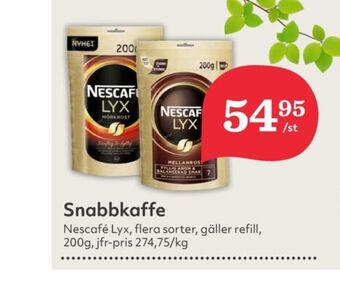 Hemköp Nescafé lyx instant kaffe erbjuda