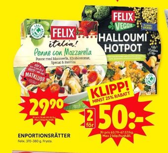 ICA Kvantum Felix färdigrätter erbjuda