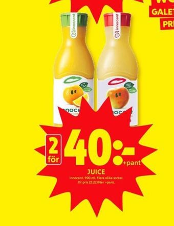 ICA Kvantum Innocent juice erbjuda