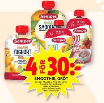 ICA Maxi Semper barnmat erbjuda