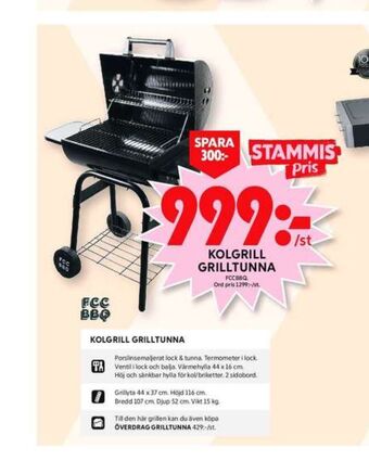 ICA Maxi Fcc bbq grill erbjuda