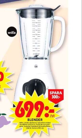 ICA Maxi Wilfa blender erbjuda