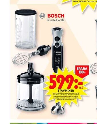 ICA Maxi Bosch stavmixer erbjuda