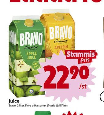 ICA Nära Bravo juice erbjuda