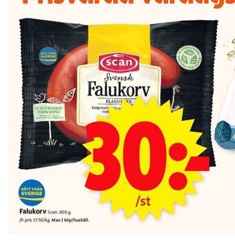 ICA Supermarket Scan falukorv erbjuda