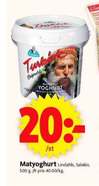 ICA Supermarket Salakis yoghurt erbjuda