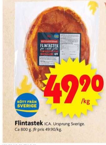 ICA Supermarket Ica flintastek erbjuda