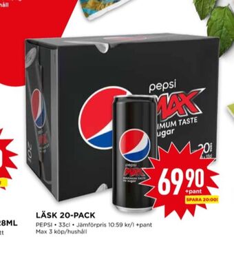Pepsi max läskedryck