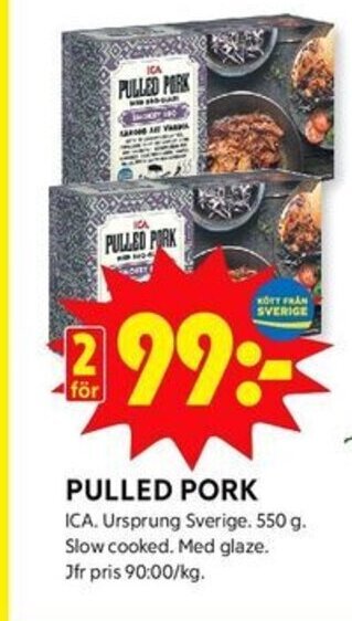 ICA Kvantum Pulled Pork erbjuda
