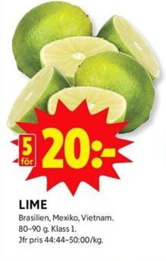 ICA Kvantum Lime erbjuda