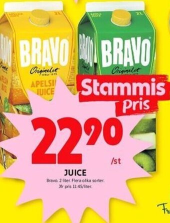 ICA Kvantum Bravo Juice erbjuda