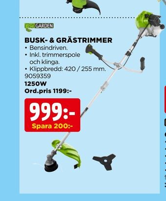 Jem&Fix Busk- & grästrimmer erbjuda
