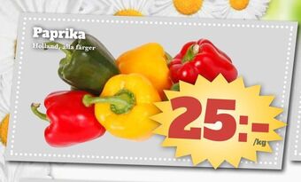 Bonum Matmarknad Paprika erbjuda