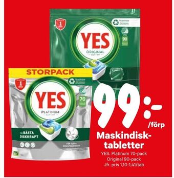 City Gross Maskindisktabletter erbjuda