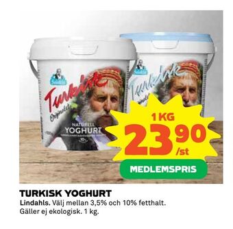 Coop Extra Turkisk yoghurt erbjuda