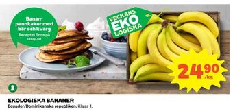 Coop Konsum Ekologiska bananer erbjuda