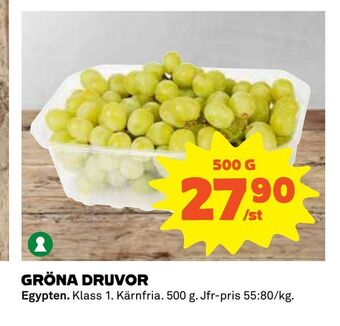 Coop Daglivs Gröna druvor erbjuda